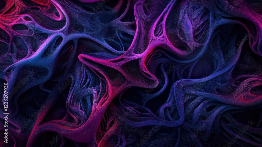 Obraz premium Dynamic colorful abstract patterns digital art creative background modern environment artistic viewpoint