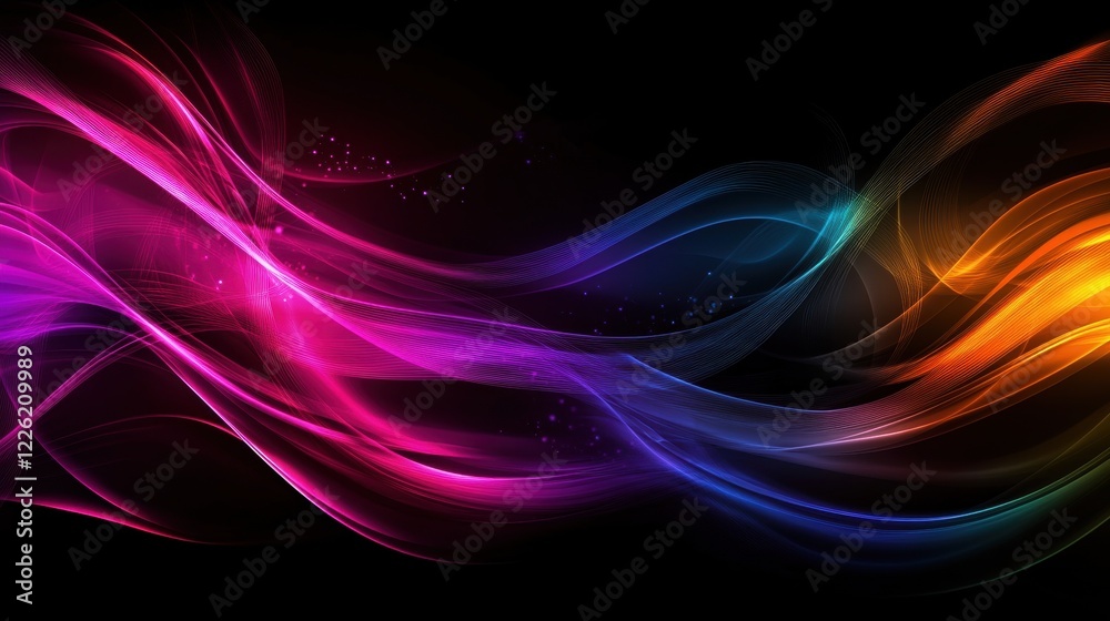 Dynamic color waves abstract art digital background vibrant environment close-up view creative concept Dynamic color waves abstract art digital background vibrant environment close-up view creative concept