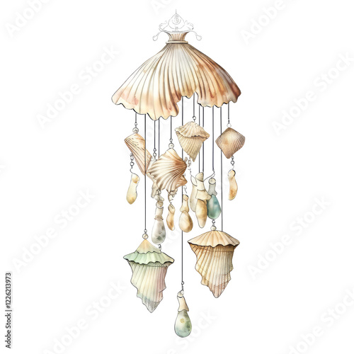 Summer Clipart Vector Illustration with Bright Colors and Beach Elements