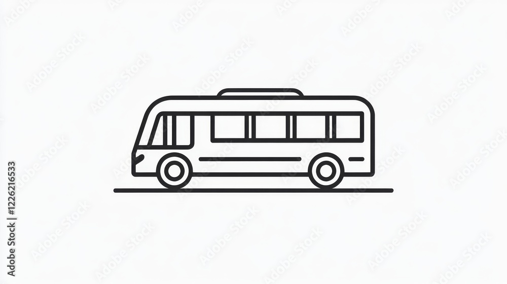 96.A sleek, modern bus icon, simplified and streamlined, depicted in a minimalist vector style. The icon shows a side view of the bus with clean, sharp lines and subtle curves, emphasizing its large, 96.A sleek, modern bus icon, simplified and streamlined, depicted in a minimalist vector style. The icon shows a side view of the bus with clean, sharp lines and subtle curves, emphasizing its large,