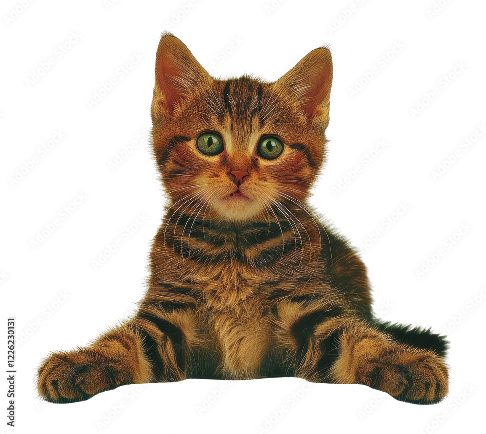 Obraz premium PNG Vintage cat photo cut-outs pet photography abyssinian.
