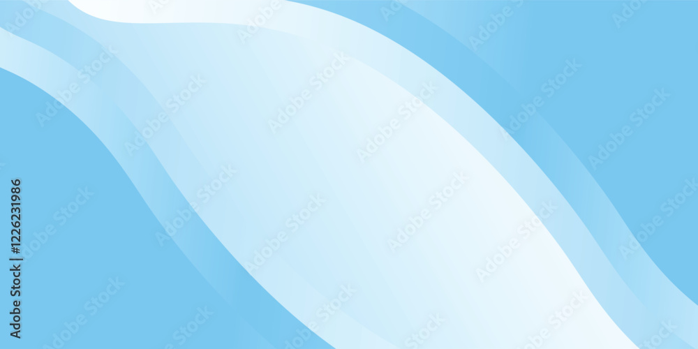 Modern white wavy glowing lines on a blue background. Futuristic digital high-technology simple modern Modern white wavy glowing lines on a blue background. Futuristic digital high-technology simple modern
