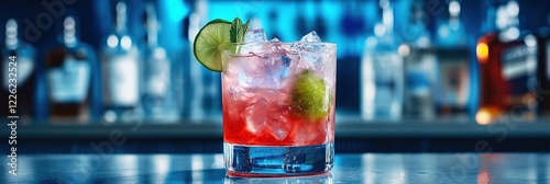Refreshing Red Cocktail Recipe: Lime, Mint, Ice, and a Zesty Twist for Summer