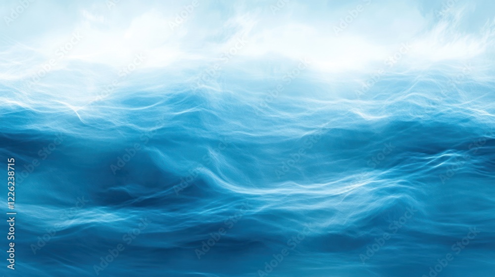 Abstract blue wavy background, digital art. Abstract blue wavy background, digital art.