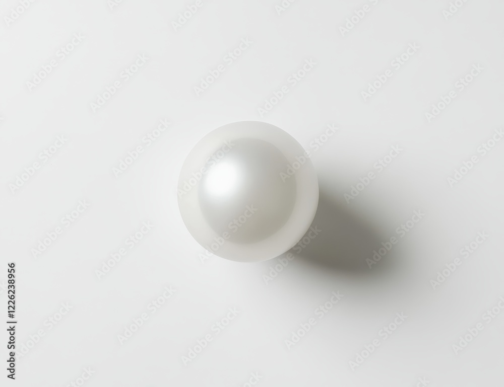 Single, lustrous pearl on white background. Single, lustrous pearl on white background.
