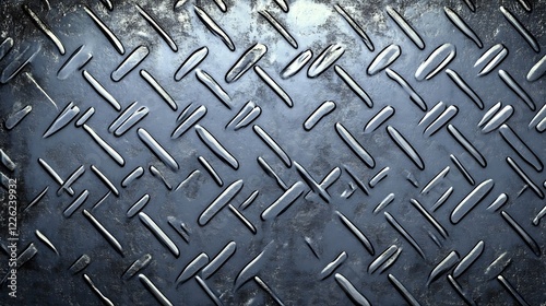 Steel Plate Diamond Texture Background Image photo