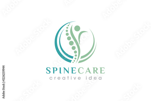 Creative Chiropractic Concept Logo Design Template