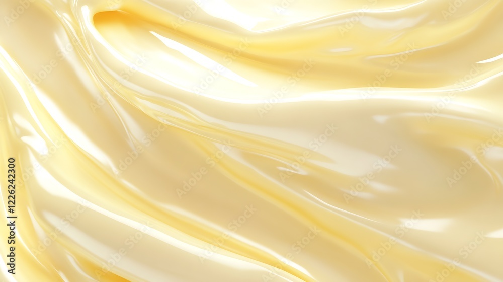 Elegant Creamy Surface with Subtle Golden Highlights and Soft Smooth Textural Waves : Generative AI Elegant Creamy Surface with Subtle Golden Highlights and Soft Smooth Textural Waves : Generative AI