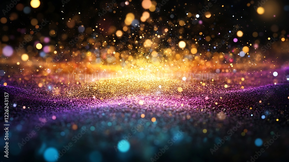 Fototapeta premium Glittering Sparkle Background With Vivid Colors