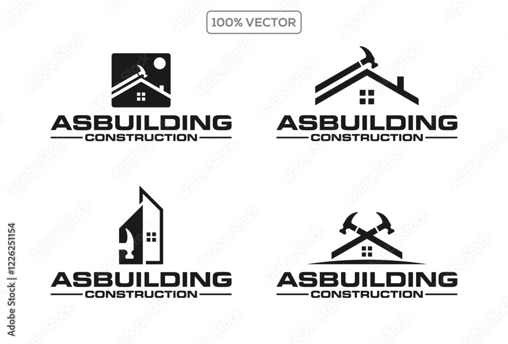 Set of building logo design template inspiration Set of building logo design template inspiration
