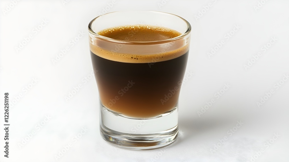Rich Aromatic Espresso Coffee Drink in Glass Cup Detailed Closeup Studio Shot Beverage Caffeine Energy Morning Breakfast Hot Dark Brown Brew Cafe Food Rich Aromatic Espresso Coffee Drink in Glass Cup Detailed Closeup Studio Shot Beverage Caffeine Energy Morning Breakfast Hot Dark Brown Brew Cafe Food