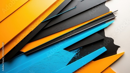 Abstract Colorful Geometric Shapes Design