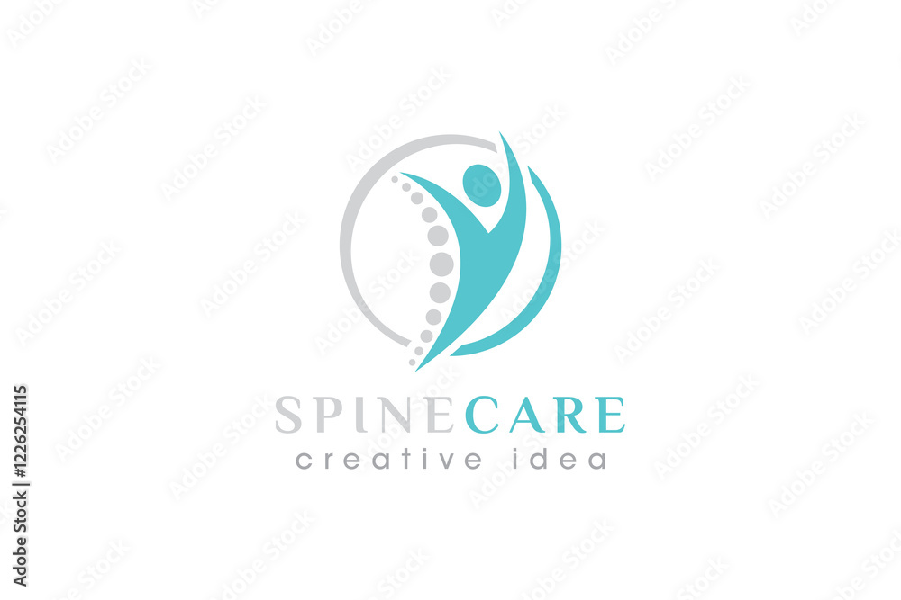 Creative Chiropractic Concept Logo Design Template Creative Chiropractic Concept Logo Design Template