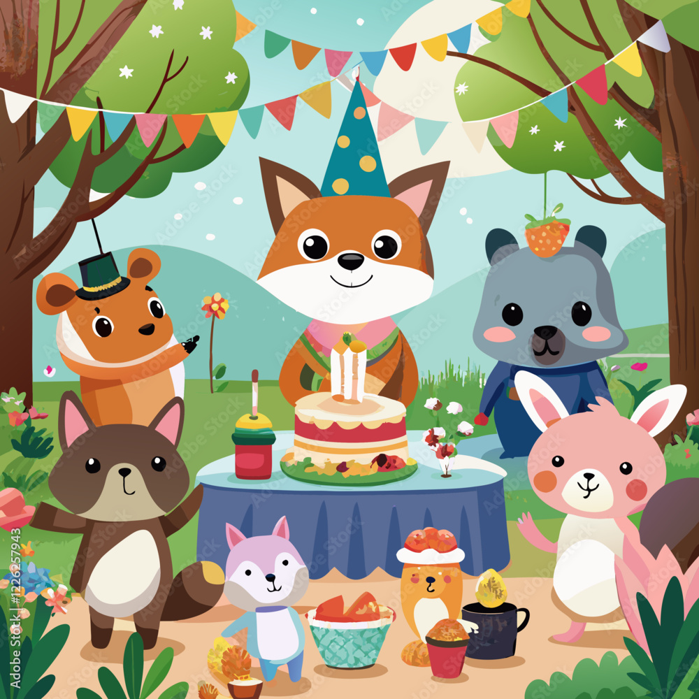 Naklejka premium set of animals