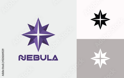 Nebula Logo Design with Star