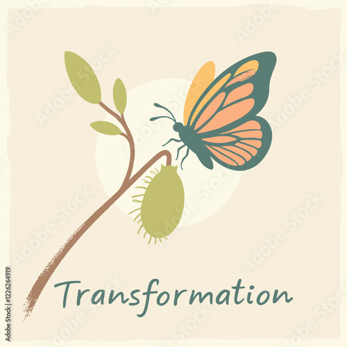 Symbiotic Symbiosis: An Enigmatic Metamorphosis of a Butterfly Ascending from Its Earthly Chrysalis
