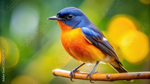 Zappey's Flycatcher Thailand: Stunning Bird Photography, Wildlife Documentary, Asian Bird, Nature photo