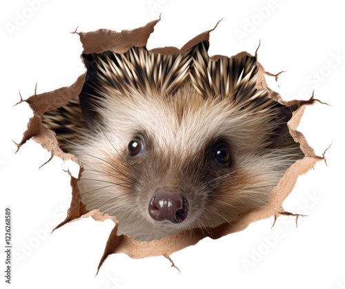 PNG Hedgehog portrait animal mammal.