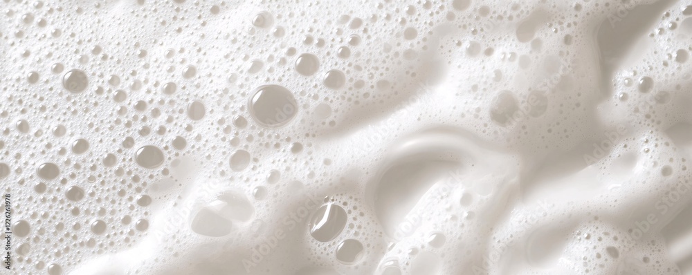 Abstract pattern of white foam texture background with forming bubbles Abstract pattern of white foam texture background with forming bubbles