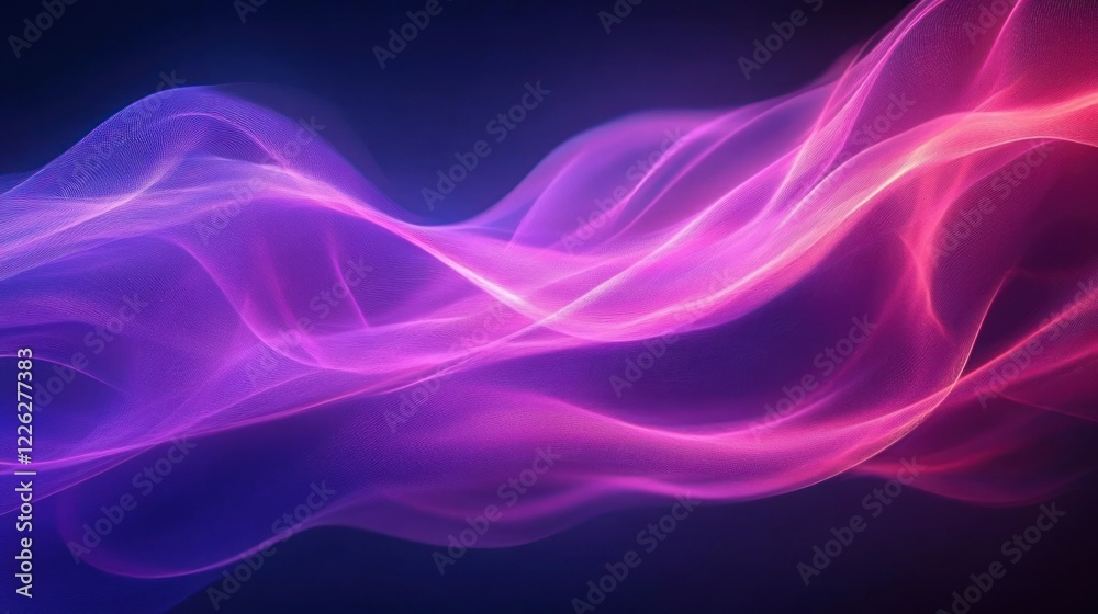 Ethereal Light Trails in Gradient Pink and Violet Ethereal Light Trails in Gradient Pink and Violet