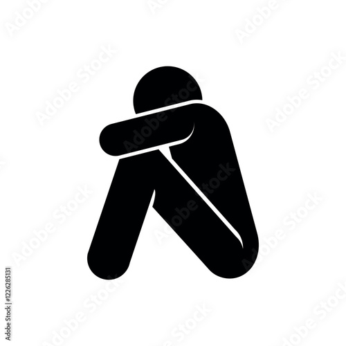 Hopeless Icon. Sad, Despair Symbol. 