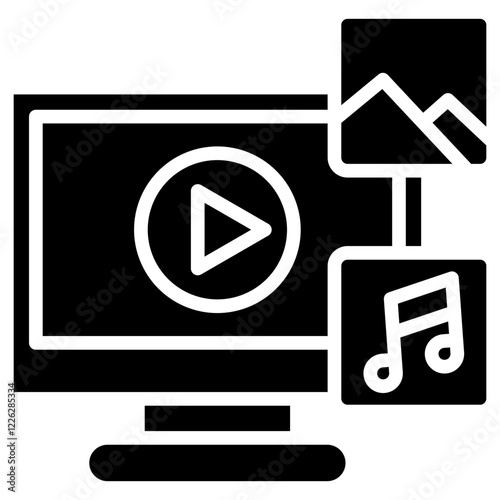 Content glyph icon