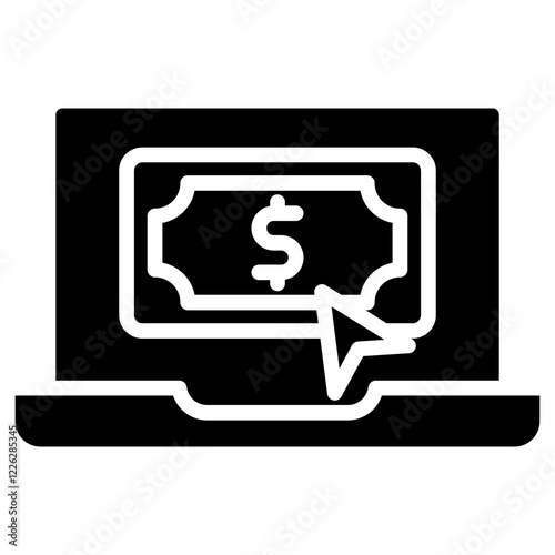 Pay Per Click glyph icon