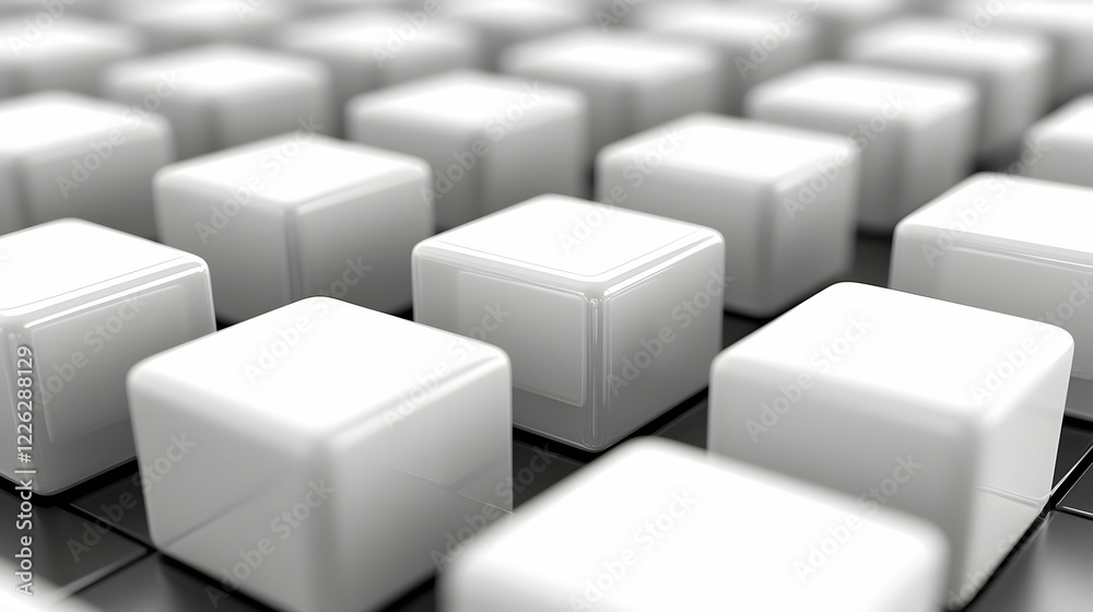 White cubes grid, abstract background, 3D rendering, website design White cubes grid, abstract background, 3D rendering, website design