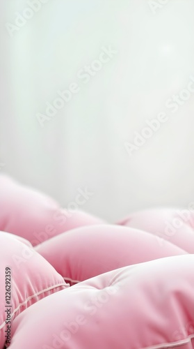 Wallpaper Mural Velvet cushions wallpaper with smooth gradient transition, blurred bokeh effect, and sharp focus Torontodigital.ca