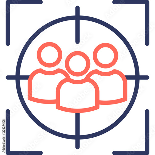 Target Audience line color icon