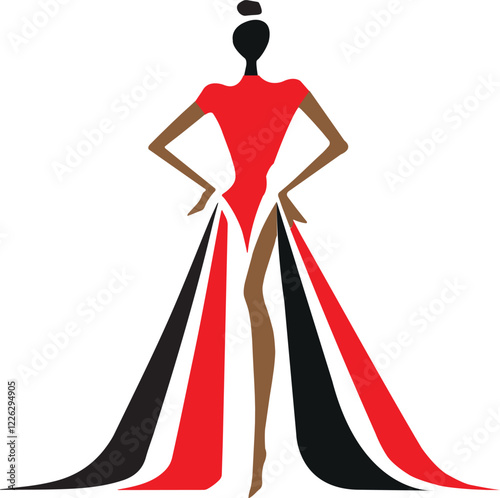 PrinFashion logo icon vector white Background .