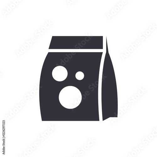 Detergent bag solid icons, minimalist vector illustration ,simple transparent graphic element .Isolated on white background