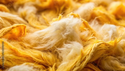 Close-up Long Exposure Shot of Mineral Wool Insulation Material photo