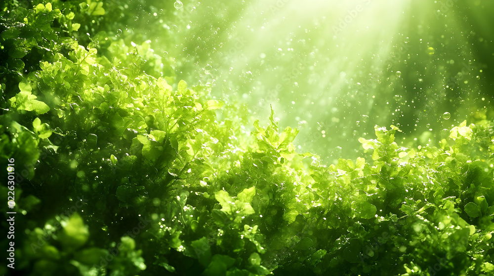 Sunlit Lush Greenery, Rainforest, Background, Nature Sunlit Lush Greenery, Rainforest, Background, Nature