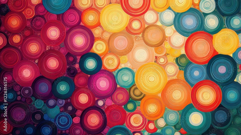 Abstract Colorful Circle Pattern Background Abstract Colorful Circle Pattern Background