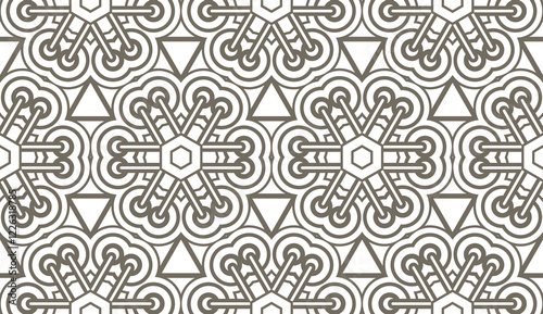 Vector fashion seamless pattern, geometric background