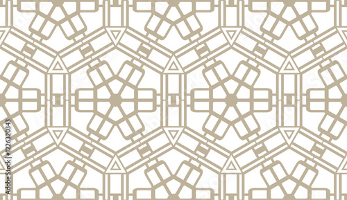 Seamless geometric modern pattern. Vector abstract classical background