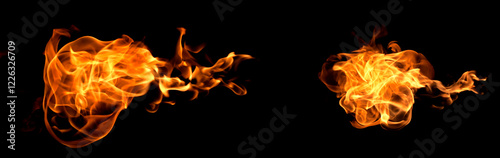 Obraz na plátně flame fire red