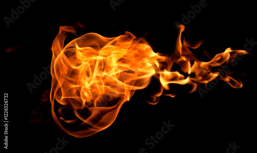 Obraz na plátně flame fire red
