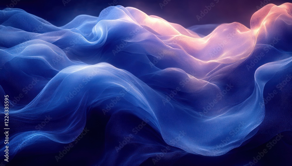 Abstract Fluid Shapes Glowing Blue Tones Minimalistic Digital Art Background Abstract Fluid Shapes Glowing Blue Tones Minimalistic Digital Art Background