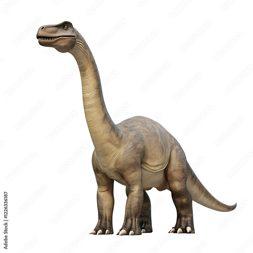 Fototapeta premium dinosaur toy isolated on white