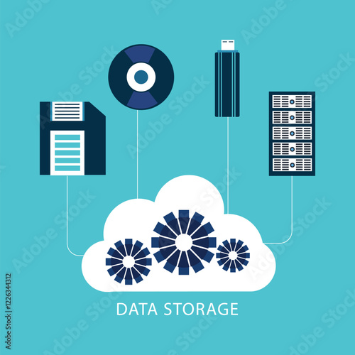 Data Storage Cloud Computing Business Concept 