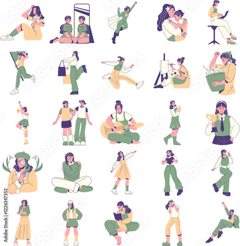Woman Day Character Illustration