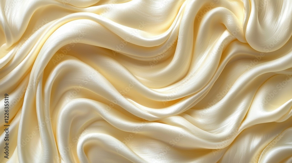 Obraz premium White abstract art background with smooth wave patterns, ideal for clean and modern design projects that require a minimalist touch.