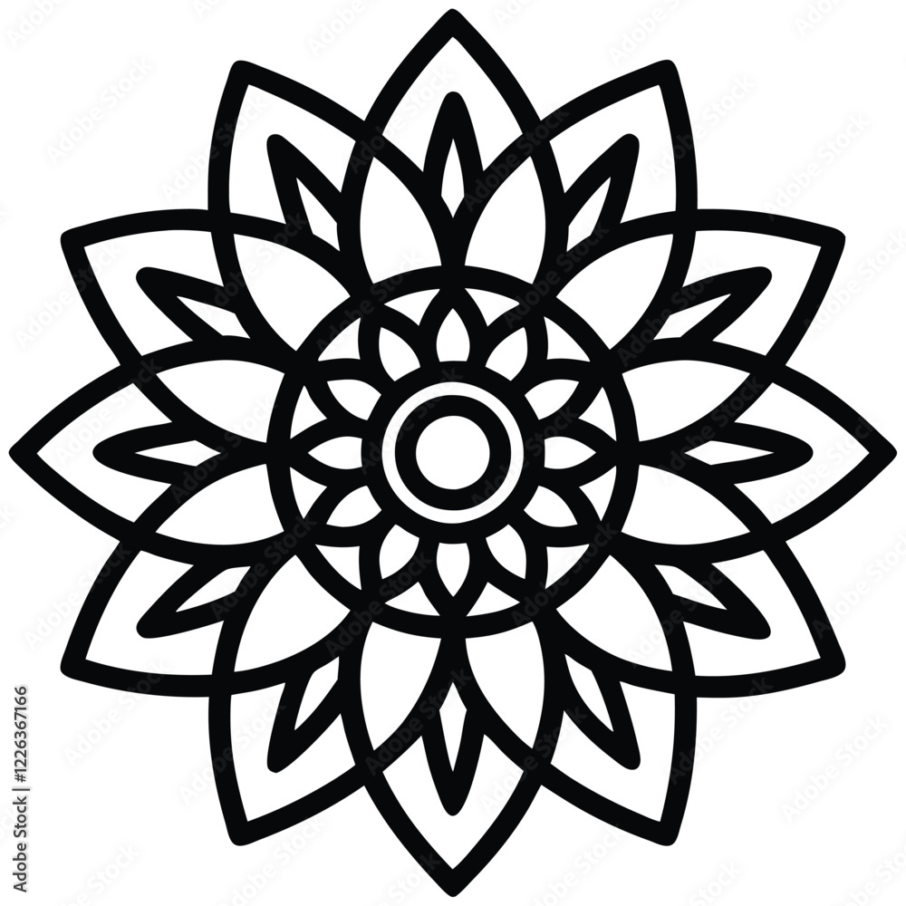 Fototapeta premium abstract floral ornament