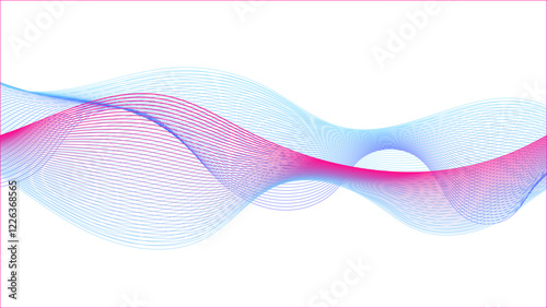  gradient sound waves in an audio visual art design element for a poster or banner template, web elements