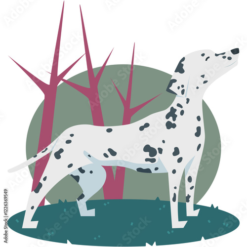 Dalmatian spotted dog