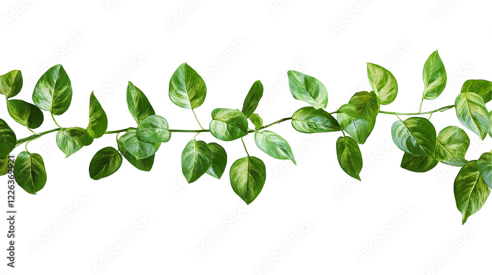 green leaves isolated on transparent white background, clipping path green leaves isolated on transparent white background, clipping path