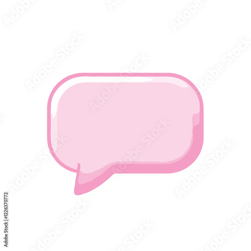 pink speech bubble