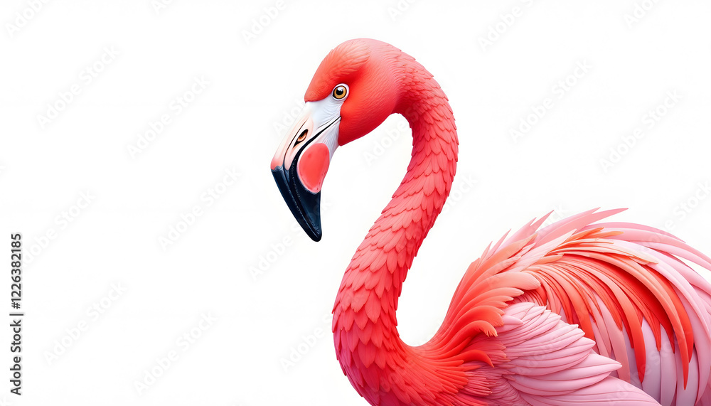 Fototapeta premium Flamingo Watercolor Wash